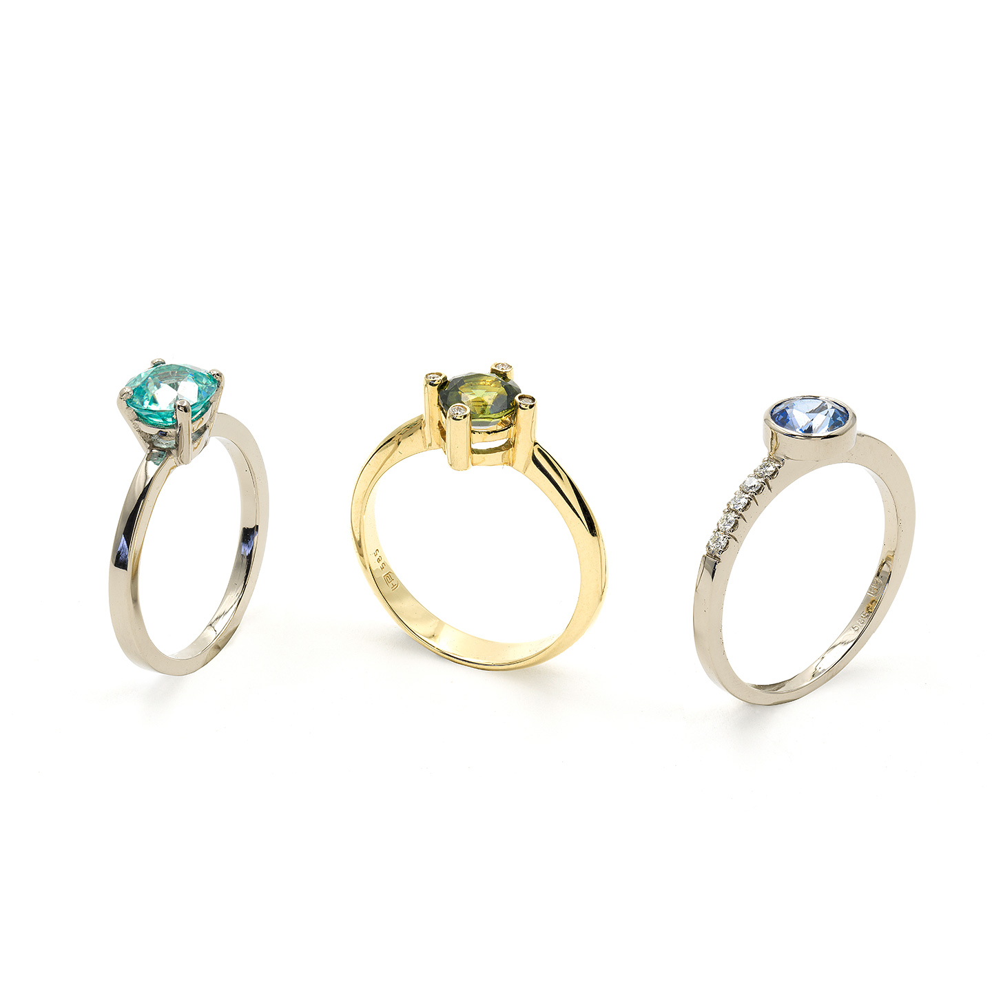 Ring 585/000 Gelbgold mit Rauchquarz