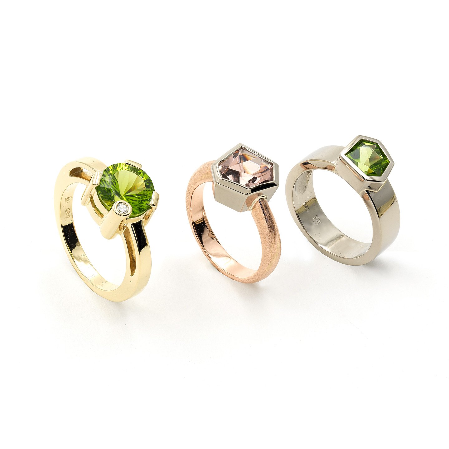 Ring 585/000 Gelbgold mit Rauchquarz